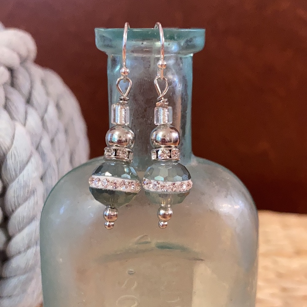 Artisan handcrafted glass earrings